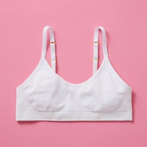 Yellowberry High-Quality Girls Bra Wire-Free Double-Layered Seamless Strappy Back and Ideal for First Bra & Everyday Wear - 1 of 4