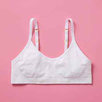 Yellowberry High-Quality Girls Bra Wire-Free Double-Layered Seamless Strappy Back and Ideal for First Bra & Everyday Wear