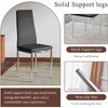 Maggift Dining Chair, Modern Dining Chair Set of Six for Kitchen with PU Material Seat, Living Room, Balcony, Black, 11.6" *15"*387.9" - 2 of 4