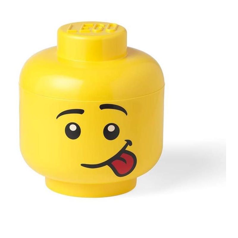 Room Copenhagen LEGO Small Plastic Storage Head | Silly, 1 of 4