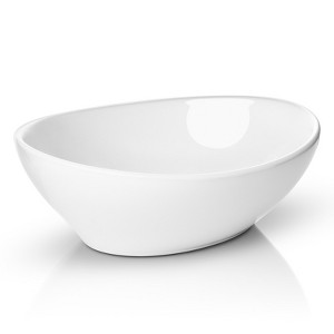 Miligore 16" x 13" Oval White Ceramic Above Counter Bathroom Vessel Sink - 1 of 4