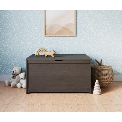 Child Craft Harmony 33 inch Wood Toy Box, Large Storage Chest, 2 Safety Hinges, Standard Ventilation Hole on Back, 6 Cubic Feet of Storage