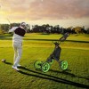 Probe Hues 4-Wheel Golf Push Cart with Brake, Cooler, Umbrella Holder - 2 of 3