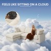 Modern V Shaped Sectional Couches for Living Room,100 Inch 5-Seater Chenille Deep Seat Modular Sofa with Ottoman, Cloud Couch for Bedroom - 4 of 4