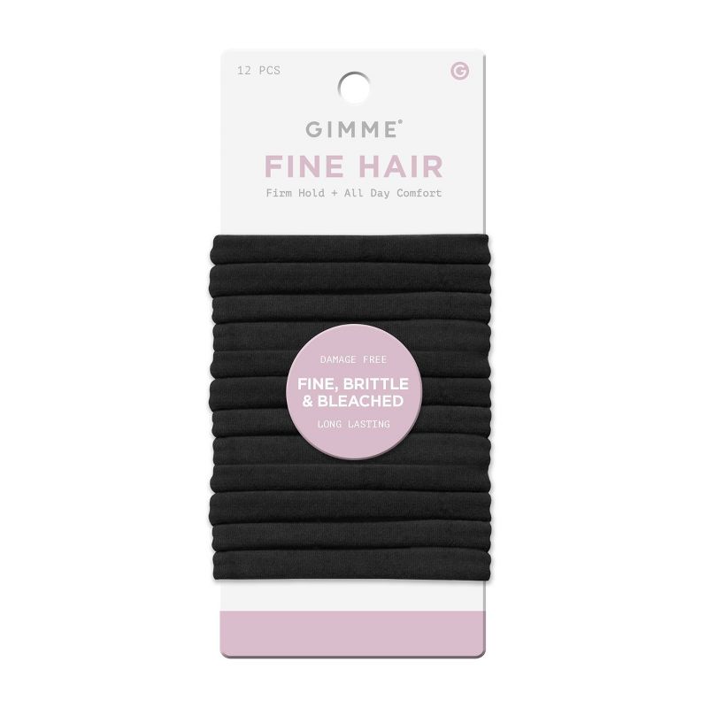 Gimme Beauty Fine Hair Tie Bands - 12ct, 1 of 8