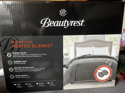 Beautyrest knitted micro fleece heated online blanket