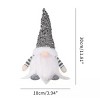 Racxily 3PCS Gnome Christmas Decorations -12 Inch Light Up Christmas Gnomes Plush Doll Ornaments Glitter Sequins Swedish Hat - 3 of 4