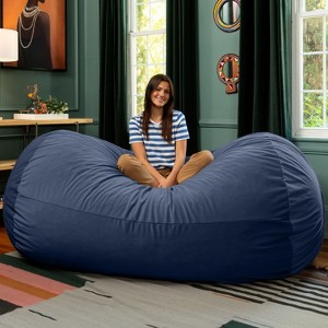 Jaxx Grand Lounger 7 Foot Bean Bag Sofa -Lush Velvet - 1 of 4