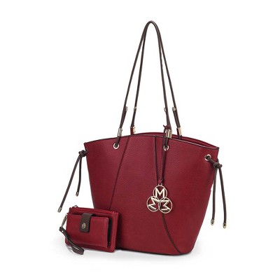 MKF Collection Liv Vegan Leather Women’s Tote Handbag with Matching Wallet by Mia K