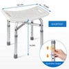 Garvee Shower Bench Shower Chair for Bathroom Bathtub with Adjustable Height Legs Bear 350 lb Capacity Slip Resistant - 2 of 4