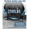 Car Dolly Set of 2/4, Heavy Duty 2500 LBS Capacity Wheel Dolly, Antiskid Vehicle Dollies with 3.5 Inch Swivel Steel Wheels - 3 of 4