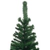 vidaXL Artificial Pre-lit Christmas Tree with Ball Set L 94.5" Green - 3 of 4