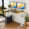 SEVOBAL Standing Desk Adjustable Height Sit Stand Up Down Computer Table Rising Modern Lift Gaming Desktop Work Home Office, Beige, 62.9"*23.6"*46.4" - 2 of 4