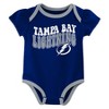 NHL Tampa Bay Lightning Infant Girls' 3pk Bodysuits - 4 of 4