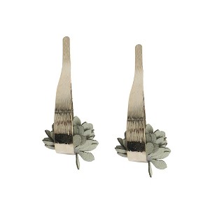 SOHI Women's Sage Green Casual Drop Earrings - 1 of 4