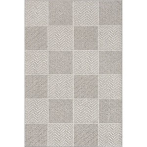 Nuloom Tieve Modern Checkered Indoor Area Rug 5x7, Gray - 1 of 4