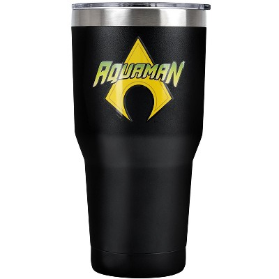 Aquaman Logo Steel Tumbler 30oz Coffee Travel Mug