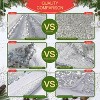 Wikineon Christmas Tree Skirt Silver Xmas Tree Ornaments Sequin Fabric Tree Floor Carpets 48inch Tree Skirting Dress for Festival Holiday Party - 3 of 4