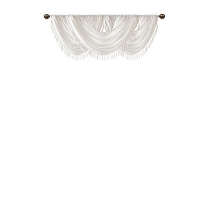 Gracie Mills Aurelius Faux Silk Sheen Waterfall Embellished Valance - 1 of 4