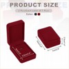 Unique Bargains Velvet Organizing Jewelry Storage Necklace Pendant Boxes 2 Pcs - 2 of 4