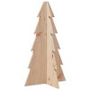 Aghana Digitals 69.5cm Solid Pine Wooden Christmas Tree - Rustic DIY Decor for Home/Office, Indoor - 2 of 4