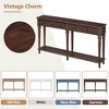 NicBex Entryway Table with 4 Drawers and Open Shelf, Wood Console Table with Conical Legs, Side Table for Living Room, Entryway, Hallway - 4 of 4