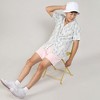 Campus Sutra Men Men's Ivory White & Icy Blue Flora Tint Shirt - 3 of 3