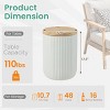 EROMMY Outdoor Coffee Table With Storage, Round Side Table With Storage And Accent Table For Indoor And Outdoor - 3 of 4
