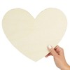 Juvale 6 Pack Unfinished Wood Heart Cutouts, 12 x 10 Inches, Ideal Arts & Crafts Supplies, Decorations for Valentine's Day - 4 of 4