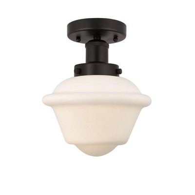 Oxford - 1 Light Semi-Flush Mount In Industrial Style-8.25 Inches Tall and 6.5 Inches Wide