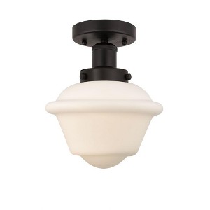 Oxford - 1 Light Semi-Flush Mount In Industrial Style-8.25 Inches Tall and 6.5 Inches Wide - 1 of 1