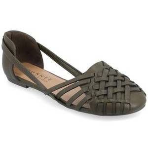 Journee Women's Ekko Medium and Wide Width Flat Sandals - 1 of 4