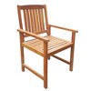 VidaXLPatio Chairs 2 pcs Solid Acacia Wood Brown - 2 of 4