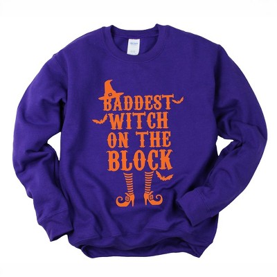 Simply Sage Market Women's Graphic Sweatshirt Baddest Witch On The Block