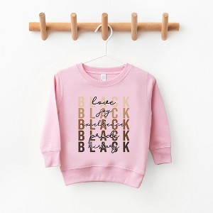 The Juniper Shop Love, Joy, Excellence, Pride, History Youth Ultra-Soft Graphic Sweatshirt - L - Pink - 1 of 3