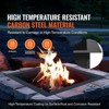 VEVOR Fire Pit Ring, 36x36 in Outer/30x30 in Inner Diameter, 10inch Height Square Fire Pit Insert, for Outdoor Camping, Bonfires, Black - 3 of 4