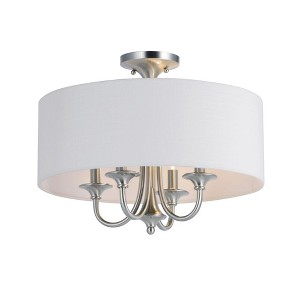 Maxim Lighting Bongo 4 - Light Semi-Flush Mount in  Satin Nickel - 1 of 4