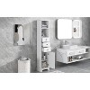 VYNXARIA White Tall Bathroom Cabinet with 3 Drawers and Adjustable Shelf - 3 of 4