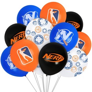 Treasures Gifted Nerf Balloon Bouquet - Nerf Party Supplies - 12 Pack - 1 of 1