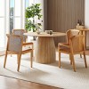 47 Inch Dining Tables Round, Dining Tables Modern For 4-6 People, Dining Tables Round Wood, Dining Tables Mid Century Modern-Cuddlewood - 3 of 4