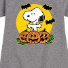 - Peanuts - Snoopy Pumpkin Patch Graphic Short Sleeve Fleece Dress - 2 of 4
