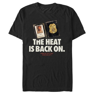 Men's Beverly Hills Cop: Axel F The Heat Is Back On T-shirt - Black ...