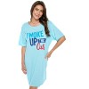 Casual Nights Women's Short Sleeve Printed Scoop Neck Sleep Tee - 4 of 4