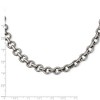 Black Bow Jewelry Men's Stainless Steel 8mm Circle Link Chain Necklace, 20 Inch - 2 of 4