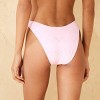 Women's Eyelet Mid-Rise Ultra High Leg Super Cheeky Bikini Bottom - Wild Fable™ Pink - 2 of 4