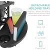 Cyan Oasis Patio Folding Lawn Outdoor Lounge Gravity Camp Reclining Lounge Chair of 2 (Double-gray) - 3 of 4