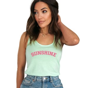 Simply Sage Market Sunshine Block Racerback Tank - 1 of 4