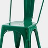 IHOMEADORE 18Inch Industrial Metal Dining Chairs set of 4 - 3 of 4