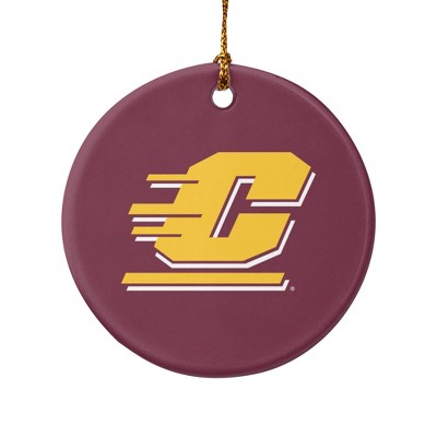 Central Michigan University Logo Porcelain Holiday Christmas Tree Ornament