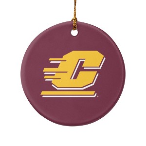 Central Michigan University Logo Porcelain Holiday Christmas Tree Ornament - 1 of 4